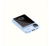 Power bank magnetico wireless a ricarica rapida da 20000 mAh con supporto, display LED ultrasottile, caricabatterie portatile da viaggio