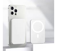 Power Bank magnetico wireless da 3000/5000/10000 mAh per telefono serie 8-15, 7 colori, ricarica magnetica universale, ricarica rapida cablata e wireless, sottile e portatile (bianco, 10000 mA +