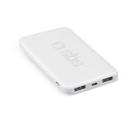 SBS Pocket Power Bank 5000 mAh (5000 mAh), Powerbank, Bianco