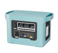 Power Bank, Portatile All'aperto 800W 220V Grande Capacità Mercato Notturno Stalla Tour di Guida Autonoma Campeggio Accumulo di Energia Interruzione di Corrente Emergenza, Blu-600Wh