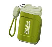 Power Bank Portatile con Spina W, 0000 MAh con Spina e Cavo AC W Portatile da Viaggio Compatto e Veloce da 22,5 W per Power Bank Desert Yellow USB C (Verde oliva)