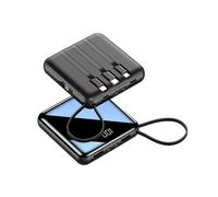 Power bank portatile da 20000 mAh con luce LED, mini ultrasottile, USB, batteria esterna, caricabatterie rapido
