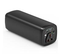 Power bank portatile per laptop, centrale elettrica portatile CA con 31200mAh/120W, doppia porta PD/USB-C da 65 W, caricabatterie per computer portatile, alimentatore di backup per campeggio