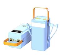 Power Bank portatile USB C da 60000 mAh/80000 mAh con ricarica rapida da 22,5 W, con 7 uscite e 3 ingressi, batteria esterna for telefono cellulare(80000mah,White)