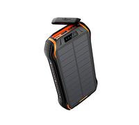 Power Bank, Power Bank 26800 mAh, caricabatterie solare con torcia da campeggio, caricabatterie portatile per telefono cellulare, arancione