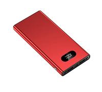 Power Bank, Power Bank Super Fast Charging PD22.5W Lega di alluminio sottile 20000 mAh (Colore: Rosso, Dimensioni: 20000 mAh)