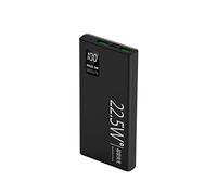 Power Bank ricarica rapida, portatile veloce, confezione, con Tri-Outport e Dual Inport Pack, nero, 30000mAh