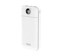 power bank ricarica rapida Power Bank 20000Mah portatile, batteria ai polimeri di litio, pacco batteria esterno con doppia uscita e doppia porta, per cellulari tablet, bianco
