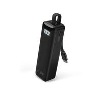 POWER BANK SBS 10W Display e cavo USB-C 5000 mAh, Nero