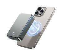 Power Bank senza fili magnetici, 26800 mAh, caricatore portatile rapido, USB C in& Out batteria per iPhone 16/15/4/13/12 serie e altri telefoni Android (grigio metallico)