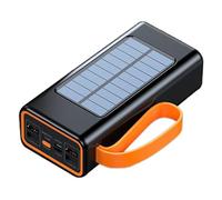 Power Bank Solare 20000mAh Ricarica USB C Compatto 5.83x2.8x1.89 Pollici 400g Materiale ABS Resistente Agli Urti Ideale Campeggio Escursionismo Escursioni Lunghe Durata