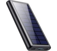 Power Bank Solare 26800mAh Caricabatterie Solare Portatile con 2 Uscite Porte