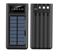 POWER BANK SOLARE CARICABATTERIE 20000 mAh EFFETTIVI USB LED IOS ANDROID VELOCE