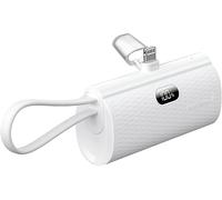 POWER BANK ULTRA COMPATTA FORCELL PBKFCLPPLWH 5000 mAh, Bianco