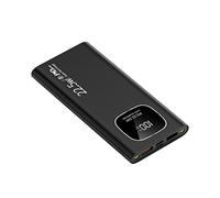 Power Bank, ultra-sottile portatile di grande capacità 20000 mAh 22,5 w ricarica super veloce ricarica rapida 3.0 alimentatore mobile (colore: nero)