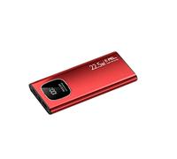 Power Bank, ultra-sottile portatile di grande capacità 20000 mAh 22,5 w ricarica super veloce ricarica rapida 3.0 alimentatore mobile (colore: rosso)