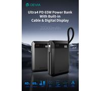 Power Bank Ultra4 PD 65W con cavo integrato e display digitale 20000mAh