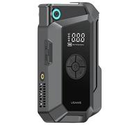 Power bank USAMS Jumpstarter da 8000 mAh con torcia integrata, colore nero.