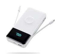 Power Bank USB C 26800mAh 25W PD, QC4.0 Batteria Esterna Ricarica Veloce con 2 Cavi (Input e output), 5 uscite Caricatore Portatile Compatibile con Apple Watch, iPhone Samsung Galaxy Huawei