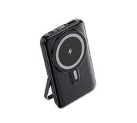 POWER BANK WIRELESS E MAGNETICO UNIVERSALE NERO DA 15000 MAH CON 4 CAVI INTEGRATI USB