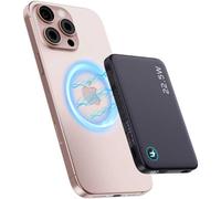 Power bank wireless ultrasottile da 12800 mAh con supporto magnetico