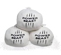 Power Beast 3x Magnesite Esfera 60 Gr, Palla di Calcare, Palla Gesso, Magnesite Ball, Chalk Ball, Pallina Magnesite, Cross Training Grip, sollevamento pesi, arrampicata,Paddle, PoleDance