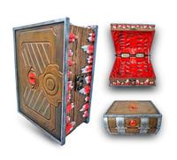 Power Beast Dungeon Libro Mimic Porta Dadi, Set di Dadi, D&D, Tavola Dadi, Vassoio con Set di Dadi, Dungeons and Dragons, DND, RPG, Mimic Chest, Giochi di Ruolo.