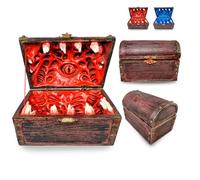Power Beast Dungeon Scrigno Mimic Porta Dadi, Chest, Set di Dadi da Tavola, Vassoio con Dungeons and Dragons, DND, RPG, Giochi di Ruolo.