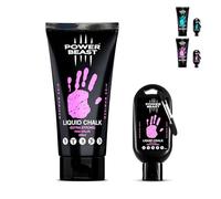 POWER BEAST Magnesite Liquido Colorato, Climbing Chalk | Liquid Chalk | Gesso Liquido, Cross Training Grip, Calisthenics, Sollevamento Pesi, Tennis, Arrampicata, Pole Dance, +50Ml Extra. (Rosa)