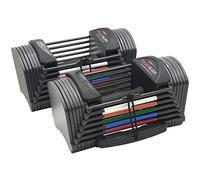 POWERBLOCK Sport 24, Manubri Regolabili Unisex-Adulto, Nero, 24 lbs per Hand