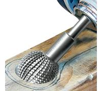 Power Carving Tools For Wood - Rotary Wood Grinding Head, Spherical Shaping Tool, Precision Carving Attachment, Durevole Sanding Chisel File | Professional Rotary Bit For Woods Carvings And