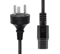 Power Cord Denmark EDB to C15 - 1M Black - Warranty: 360M NEW