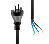 Power Cord Denmark to Open - End 3M Black - Warranty: 360M NEW