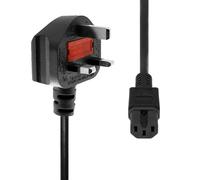 Power Cord UK to C15 1M Black - Warranty: 360M NEW