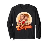 Power Couple! Funny The Ropers Romp Vintage Three's Company Maglia a Manica