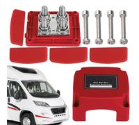 Power Distribution Block, 48 V Bus Bar, RV Negative Terminal, Heavy Duty Electrical Connector, Compact Wiring Solution, Ideal for Electronics Projects, Hobbyists, Tecnici, Elettricisti, Industriali,