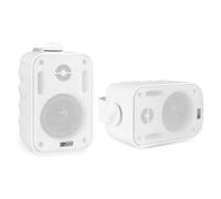POWER DYNAMICS - Coppia Diffusori 60w Ibride 100v 8 Ohm Altoparlanti Parete Tenuta Stagna Ip56 Per Esterno Bianche Filodiffusione