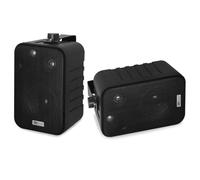 COPPIA DIFFUSORI PARETE MURO LINEA 100v CON STAFFE VERSIONE NERA