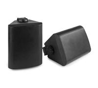 Power Dynamics BGO50 Set di Diffusori - Altoparlante a 2 Vie, Woofer da 5,25", Driver Tweeter da 3/4", Potenza di Picco: 120 Watt, Uso Interno/Esterno, Attacco Flangia, Montaggio a Parete, Nero