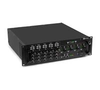 Power Dynamics PAM2004-Amplificatore a 4 zone con Bluetooth, 4 x 200 W, 100 V e 4/8 Ohm, amplificatore a 4 canali, amplificatore HiFi con ingresso XLR, RCA e microfono