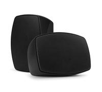 Power Dynamics PD BHW40BK - Coppia di altoparlanti da parete da 4", resistenti alle intemperie, IPX5, 100V/8 Ohm regolabili, installazione esterna/interna, griglia di grado marino, altoparlanti di