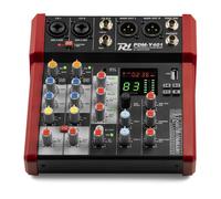 Power Dynamics PDM-Y401 - Mixer audio a 4 canali di alta qualità, Bluetooth, 48 V Phantom Power, Soundboard PC, slot audio USB-C per registrazioni in studio, 99 effetti DSP, 24 bit, 48 kHz, jack e XLR