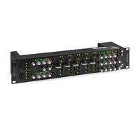 Power Dynamics PDZM800 - Mixer audio a 3 zone per installazioni di altoparlanti, DSP, 5 ingressi + 2 canali di ingresso MIC, talkover, CUE, rack da 19" 2U, XLR, jack, +48V Phantom