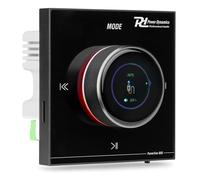 Power Dynamics Powerline B50B Amplificatore da parete Stereo 2x25W con BT 5.0, Nero, Lettore MP3 USB MicroSD e Ingresso AUX, Display LCD e Touch Panel, ideale per soggiorno, cucina e ufficio