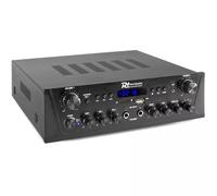 Power Dynamics Amplificatore 2x100 W Bluetooth, Radio Fm, Regolazione volume separati.