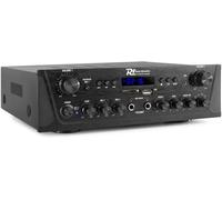 Power Dynamics Amplificatore 2x100 W Bluetooth, Radio Fm, Regolazione volume separati.