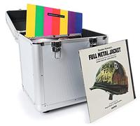 Power Dynamics - Valigia per dischi in vinile RC80, portatile per 80 LP da 30 cm, interno in schiuma, telaio leggero, colore nero