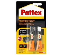 Pattex 1659548 Adesivo Epossidico per Marmo e Ferro, 15 g + 15 g