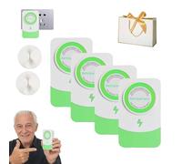 Power Factor Correction Device, Electricity Saving Box, Power Saver Energy Saver, Smart Electric Pro Device to Stabilize Voltage & Reduce Power Waste, Reduces Waste & Extends Service Life (4Pcs)