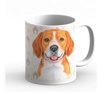 power gift BEAGLE - (ITA) tazza da caffè, tazza da tè in ceramica di alta qualità. Una tazza con la grafica di un animale domestico e un'apposita scritta in italiano. Un regalo pratico. 07.